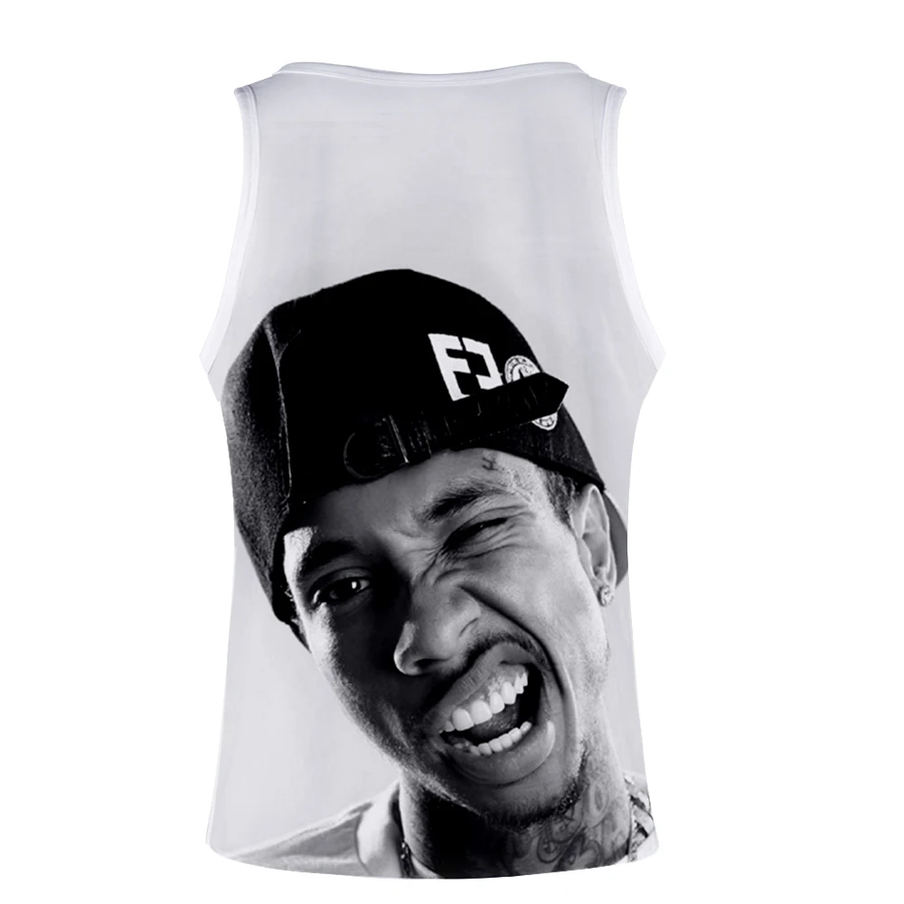 Новинка,, Tyga, 3D принт, топы, женские, мужские, летние, крутые, без рукавов, жилет,,, Повседневная Уличная одежда