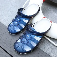 Летние красивые пляжные сандалии; Sapatos; тапочки с отверстиями; Дышащие Модные мужские вьетнамки; Мужская обувь Vogue Masculinos