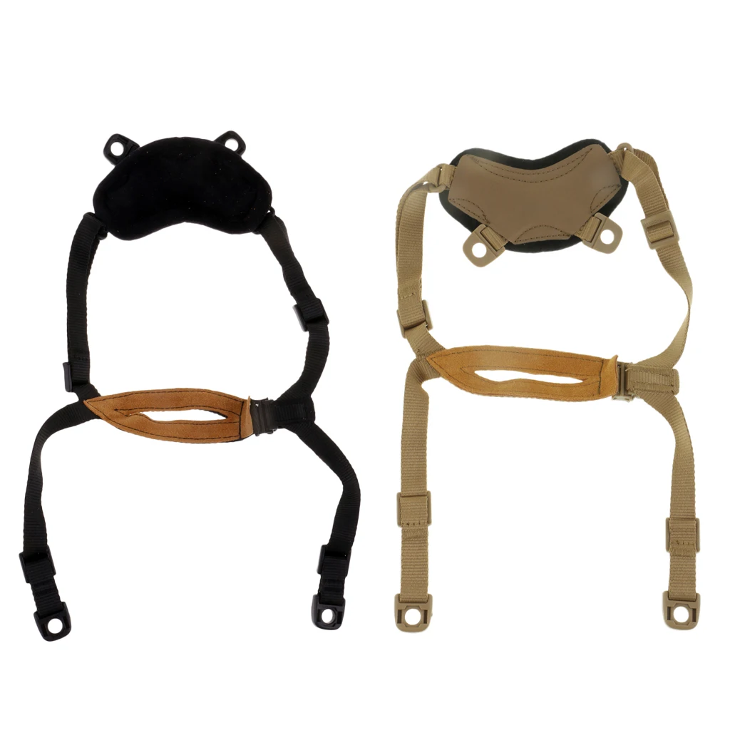 Foam Nylon Helmet Chin Strap w/ Screws for Fast/MICH/ACH/IBH Tactical Helmet