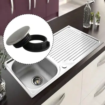

Stainless Steel Sink Water Stopper Cover Soap Dispenser Hole Anti-leakage Washbasin Faucet Sink Plug Hole Kitchen Cover Plu C5P1