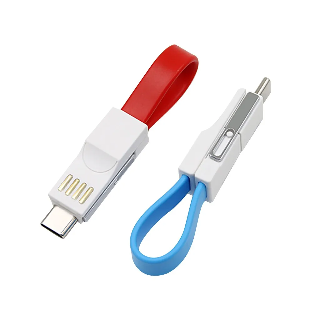 USB кабель Micro USB кабель для передачи данных для IPhone Android type-c светильник и портативный 3 в 1 быстрая зарядка USB кабель для передачи данных