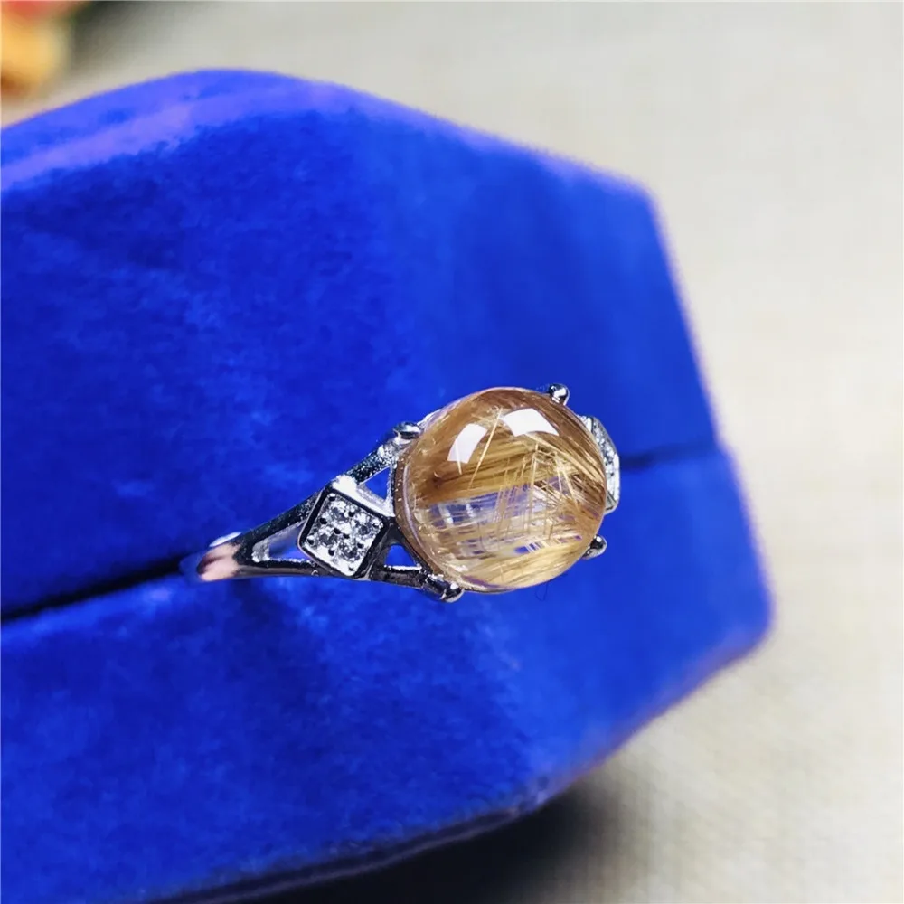 Gold Rutilated Ring (123)