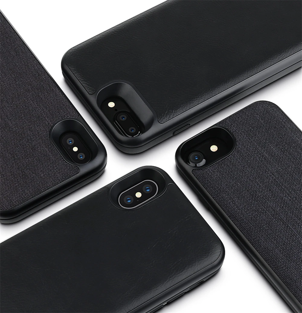 Внешний аккумулятор power Bank для iPhone 8, 7 Plus, 6, 6S Plus, чехол для батареи, кожаный чехол для iPhone X, XS, iPhone 7, 8, 6, 6 S, чехол для питания