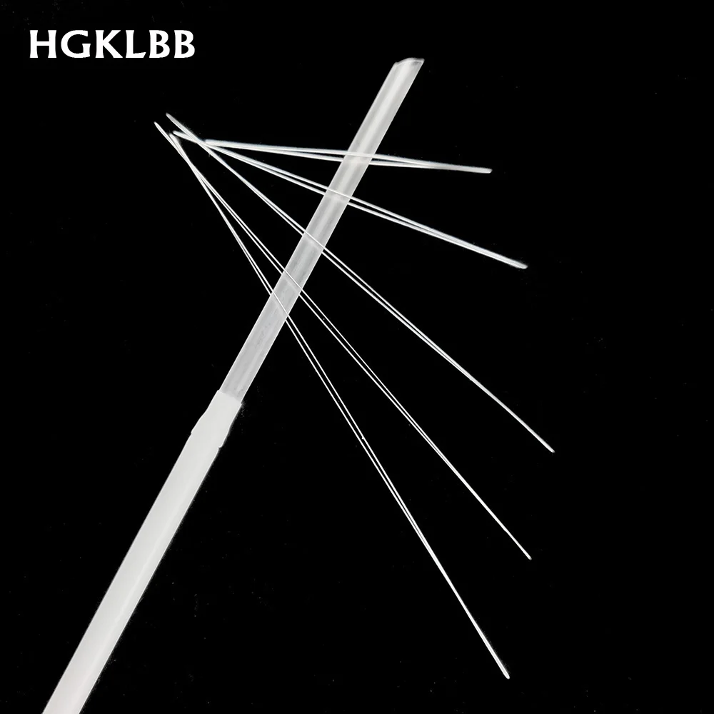 HGKLBB, 5 шт., открытые иглы из нержавеющей стали для бисероплетения, сделай сам, жемчуг, нить, шнур, ручной работы, инструменты для изготовления ювелирных изделий, булавки