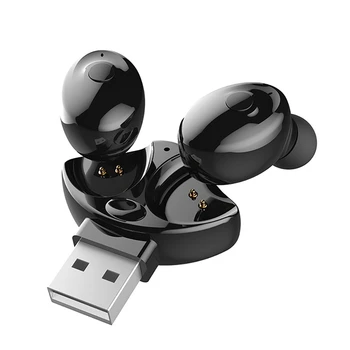 

Bluetooth 5.0 Headset Mini Wireless Earphones Sports Stereo Earphone with Microphone for IPhone Samsung IOS Android