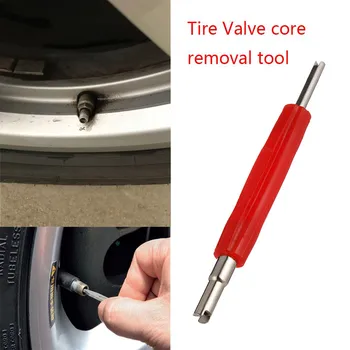 

1PC Practical Car Motorcycle Tire Valve Stem Core Remover 2 Way Insertion Repair Tool Wrench Removal Metal Tool Auto Accessories