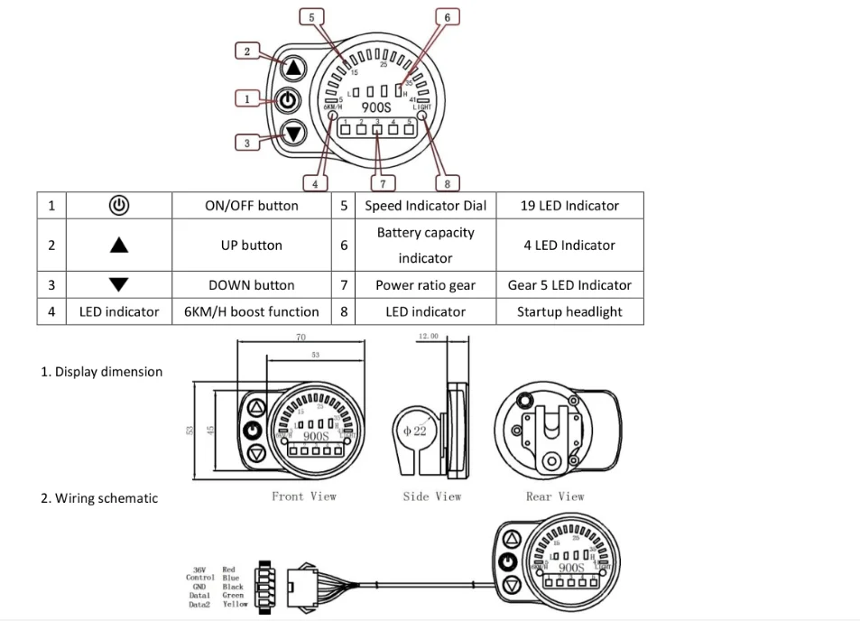 Шак мотор для центрального движения с толстыми покрышками 36 V/48 V 500W Мощность снегоходе модификации комплект elecrtic велосипеда rearrotate колеса LED900S Дисплей