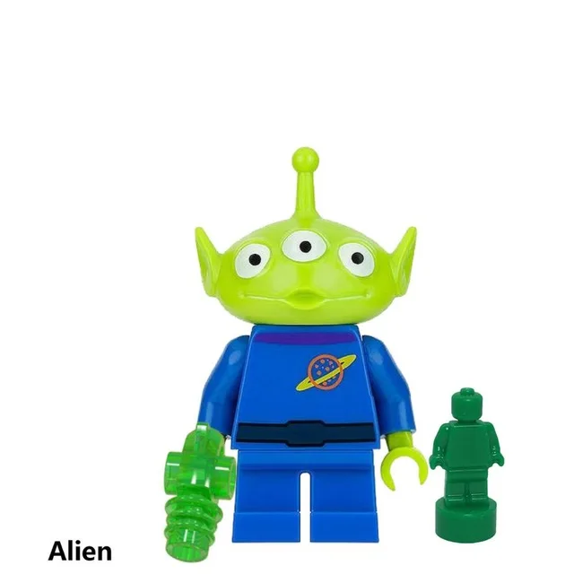 Игрушка "Дисней" История 4 Figuren Woody Buzz Lightyear Darth vader Zurg Bouwstenen kids speelgoed duplo playmobil подарок - Цвет: Photo Color