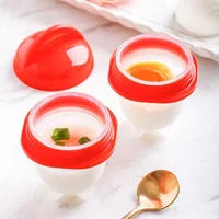 Egg Poachers Cooker Silicone Non-stick Egg Boiler Cookers 6 Piece Pack Boiled Eggs Mold Cups Steamer Kitchen Gadgets