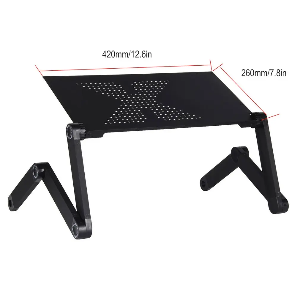 Регулируемый алюминиевый стол для ноутбука эргономичные диванные поднос для ноутбука настольная подставка с охлаждающим вентилятором коврик для мыши