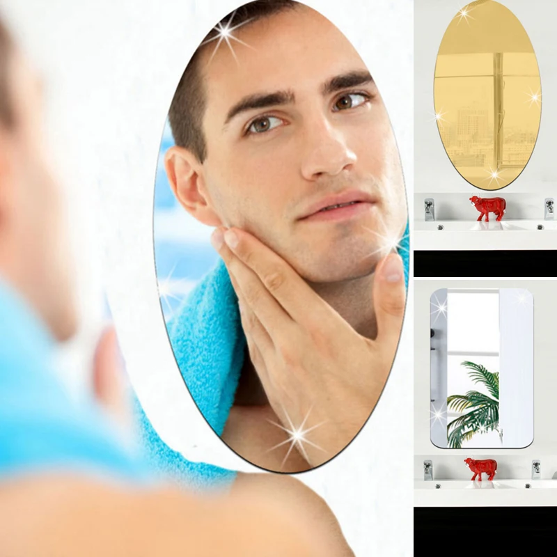 3D зеркальная виниловая наклейка ТВ фон обои настенные наклейки акриловые 27*17 см