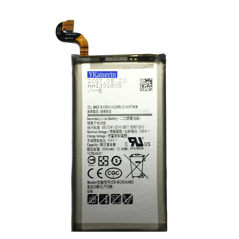 

For Samsung Battery 3500mAh EB-BG955ABE Mobile Phone Batteries For Galaxy S8 Plus G955 G955F G955A G955T G955S G955P