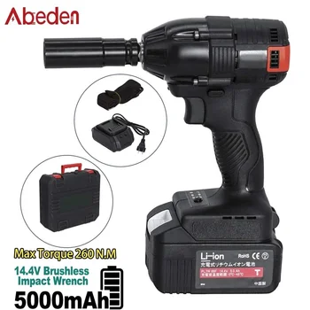 

14.4V Electric Impact Wrench 300NM Brushless Cordless Rechargeable Battery Impact Hand Drill Power Tools 1/2 Socket Wrench