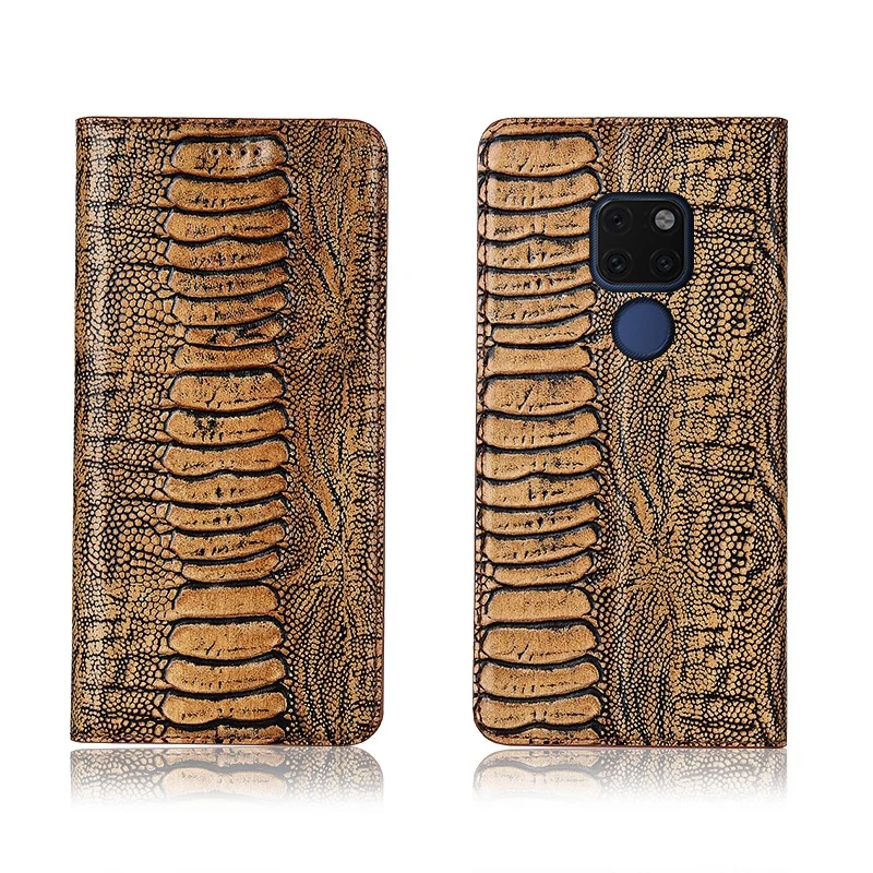 

Ostrich foot pattern genuine leahther phone bag for Huawei Mate 20 magnetic phone case for Huawei Mate 20 Lite flip cover funda