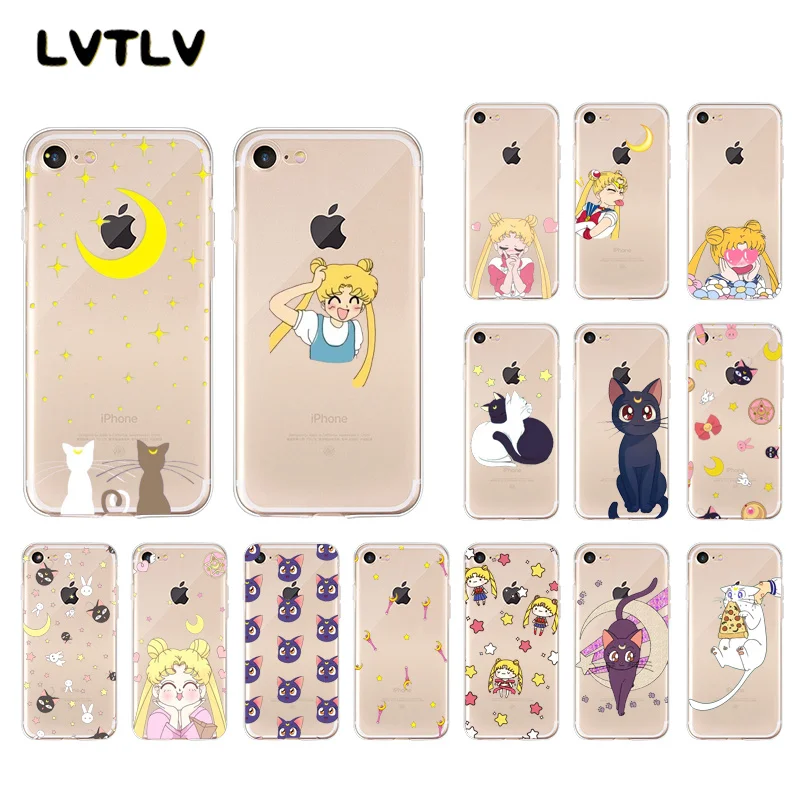 Сейлор Мун Луна кошка пользовательские фото мягкий чехол для телефона iPhone 11 pro XS