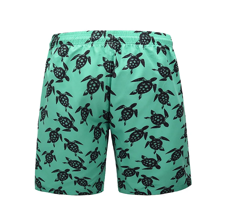 Turtles Printed Creative Beach Shorts Summer Quick-Dry Play Water Holiday Travel Hot Springs Pants Loose And Plus-sized 5 Pants