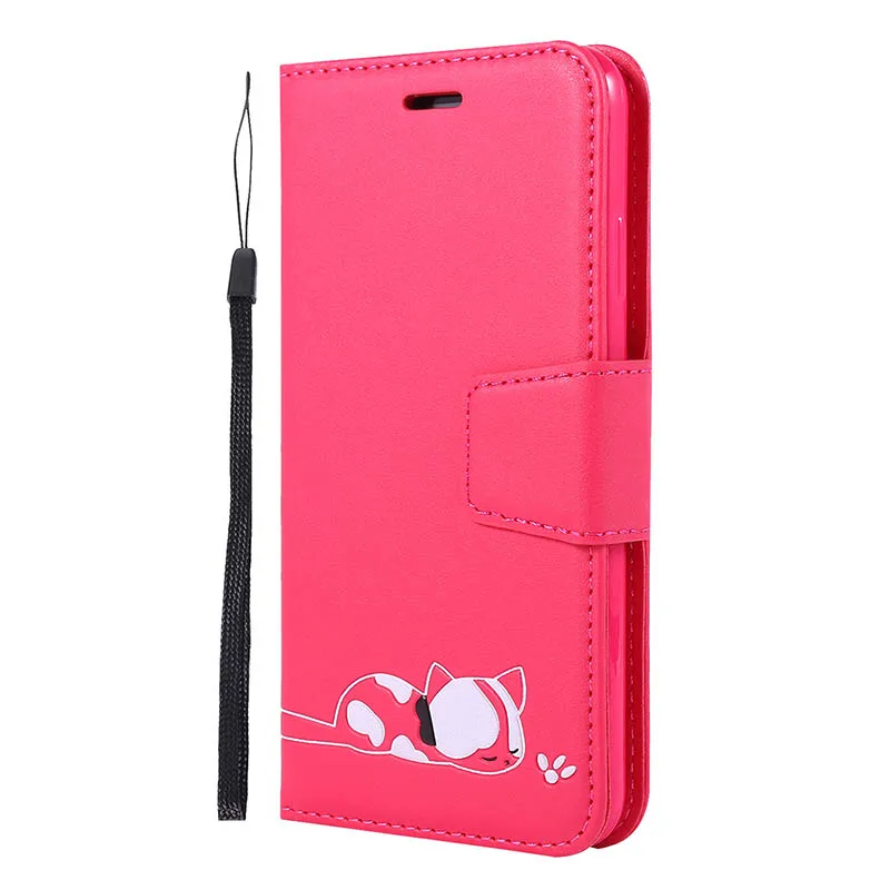 Чехол-книжка с откидной крышкой для samsung Galaxy S10, роскошный кожаный чехол-бумажник для телефона для samsung Galaxy A7 A70 A40 A50 A20e - Цвет: Red