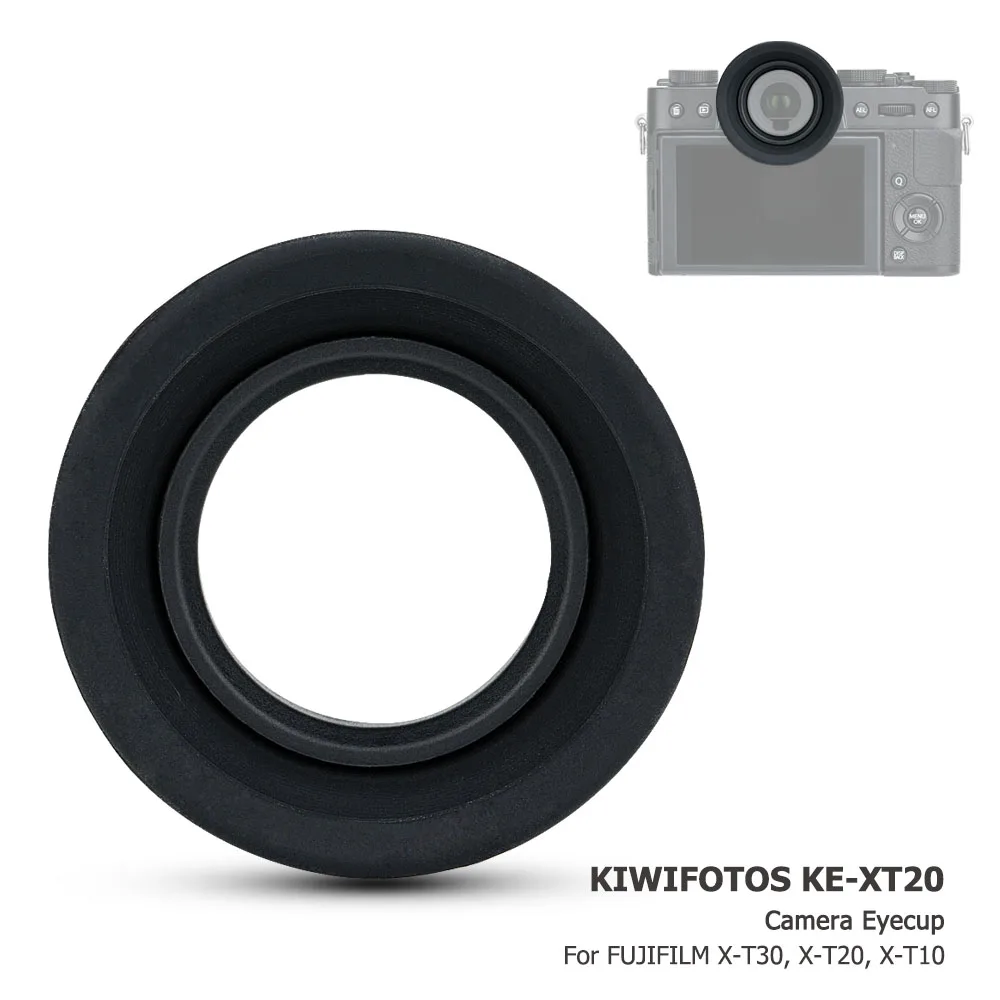 Soft Silicone Camera Eyecup Eyepiece Viewfinder Via Hot Shoe Eye Cup For Fuji X-T30 II X-T20 X-T10 Fuji XT20 XT10 XT30 Eyeshade camera monitor