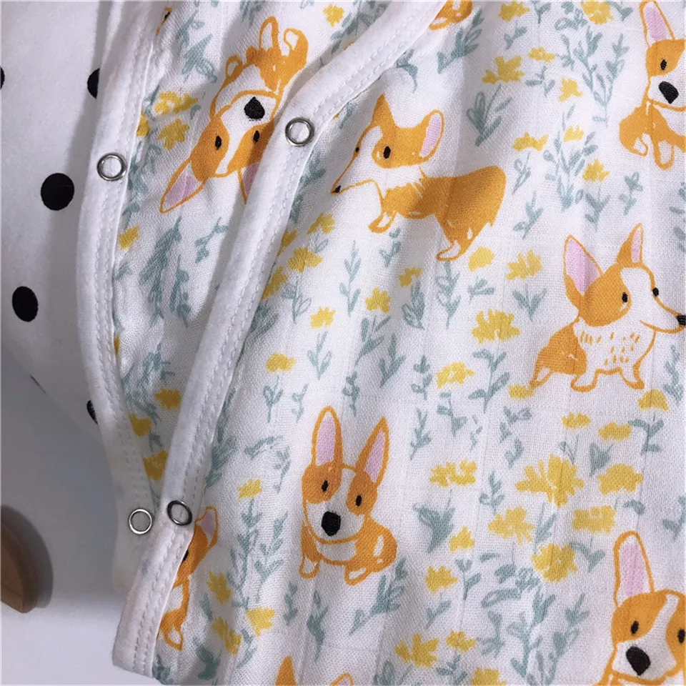 Camadas de Bambu Algodão Gaze Bebê Bolsa Dormir Crianças Anti Tipi Colete Dormirsacks Verão Macio Alta Qualidade Animal Impresso 4 28 Cheap Sacos de dormir bebê