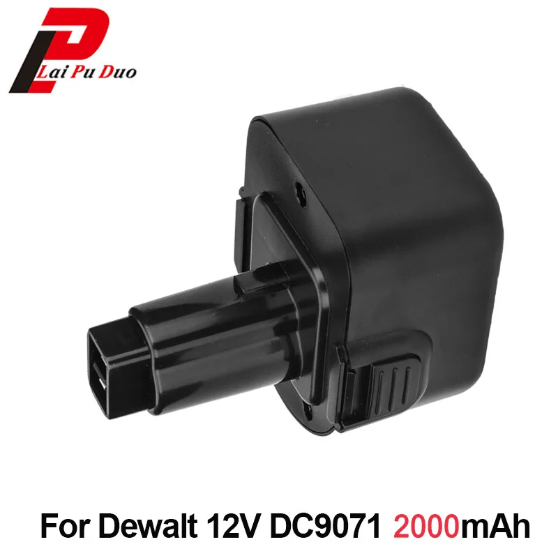 Сменный аккумулятор для электроинструмента 12 В 2 0 А · ч дрели Dewalt: DE9071 DW9072 DC528 NI-CD