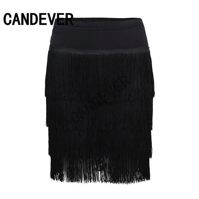 Latin Dance Skirt Adult Female Tassel Skirt Irregular Latin Dance Dress Women's Competition/Practice Costumes dance dress dance skirt