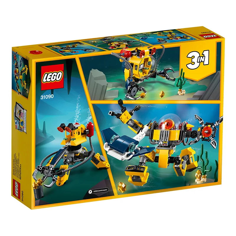 LEGO March New Products Flexible Creative Series Underwater Robot 31090 Lego Toy Building Blocks