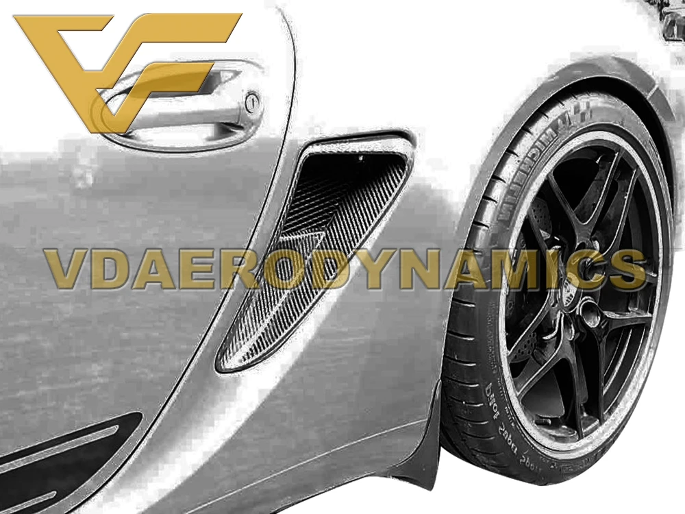 Подходит для 05-12 987 Porsche Cayman Boxster VADCarbon Fiber боковое крыло Air Dam Vent Cover-5 стилей на выбор