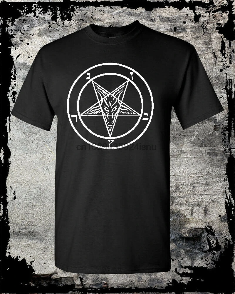 Футболка Baphomet с пентаграммой сатанический церковный злый панк-рок оккультный