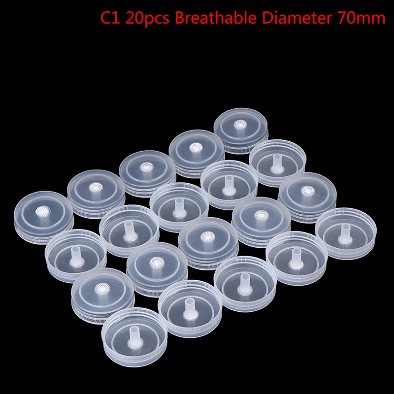 20PCS 240ml 350ml 650ml Tissue Culture Bottle Cap Breathable Special Cap Culture Cap Diameter 53/63/70mm 