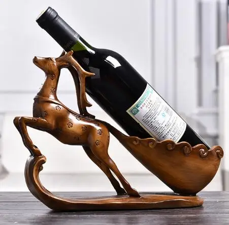 

Креативная винная подставка в виде оленя sika, современная Европейская винная подставка, украшение для гостиной, подарок