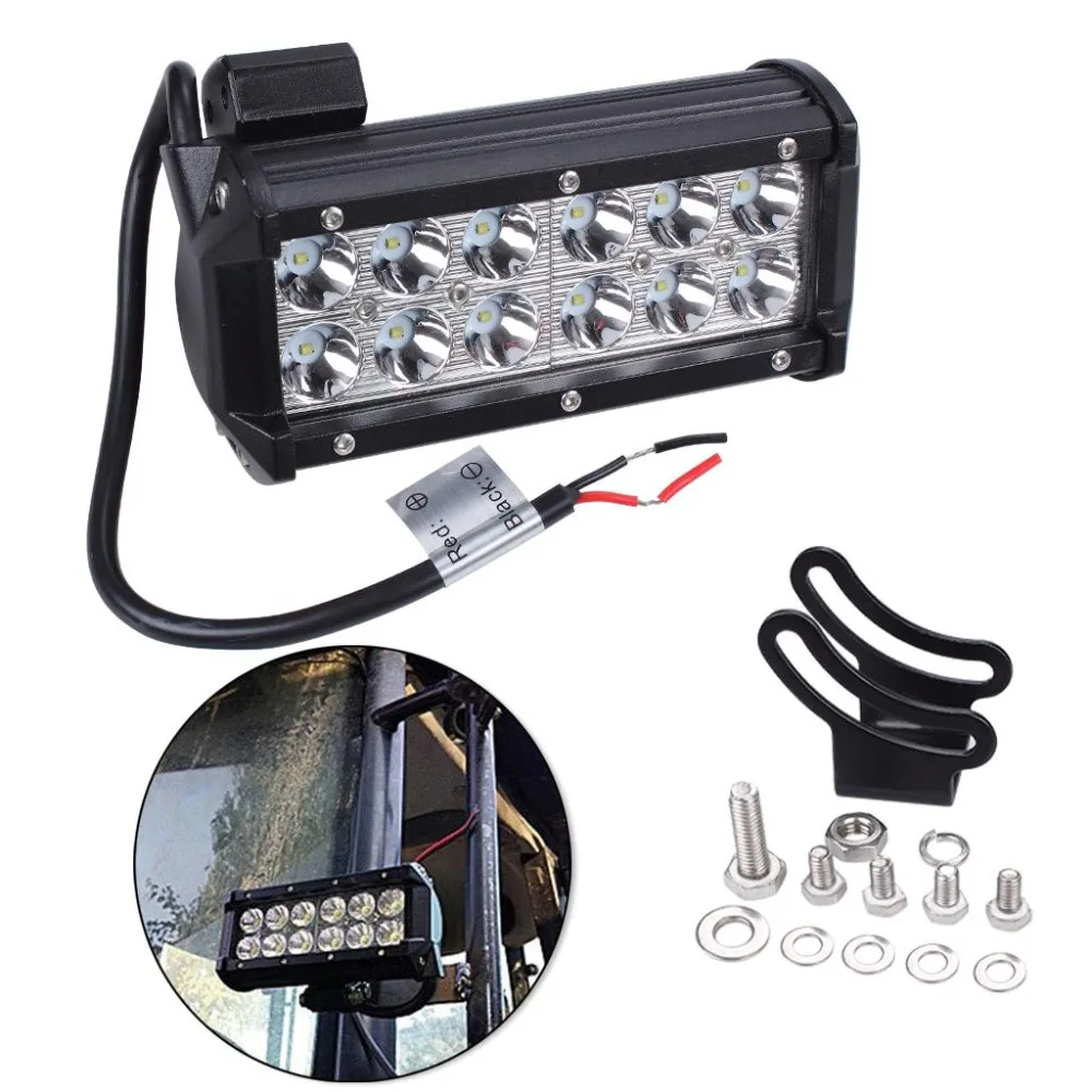 36W Cree светодиодный прожектор 12V 7 дюймов супер яркий белый 6000K 3000 lms для джипов внедорожников вездеходов