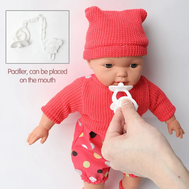 16 дюймов имитация Bebe reborn doll звук длинные волосы 40 5 см Реалистичная набивка хлопок