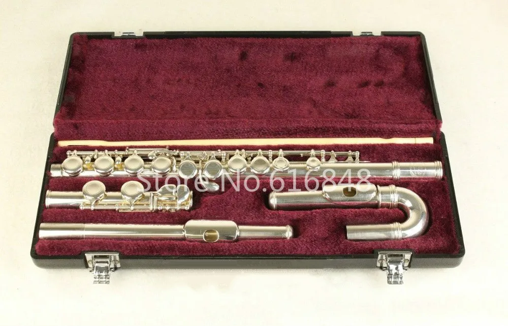 

New Jupiter JFL-5011E Small Curved Heads C Tune Flute 16 Keys Holes Closed Flutes Silver Plated Flauta with Case Free Shipping
