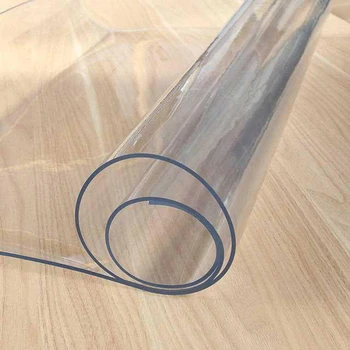 

1.0 transparent frosted pvc soft glass tablecloth waterproof and oil-proof coffee table pad crystal soft board coffe table