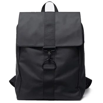 

2019 Female Male Nylon Waterproof Sport Outdoor Backpack Fashion Student School Bag Black 14in Travel Backpack Mochila