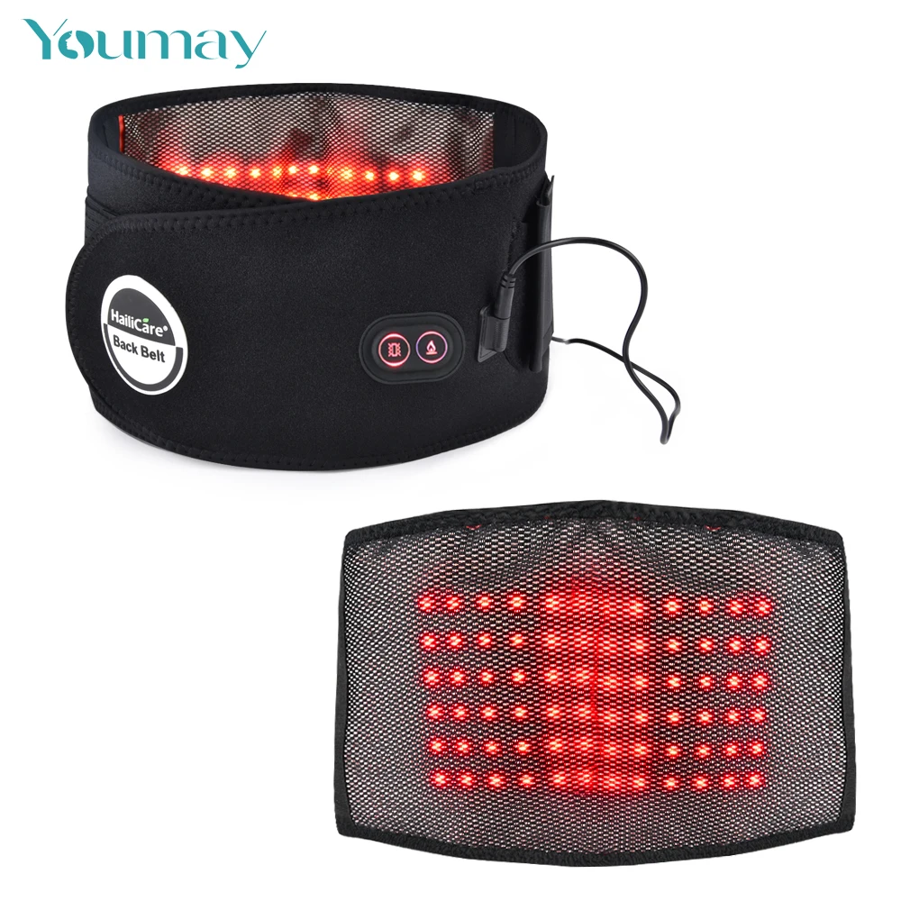 Scoliosis Back Pain Relief Belt Far Infrared Heat Therapy Waist Brace