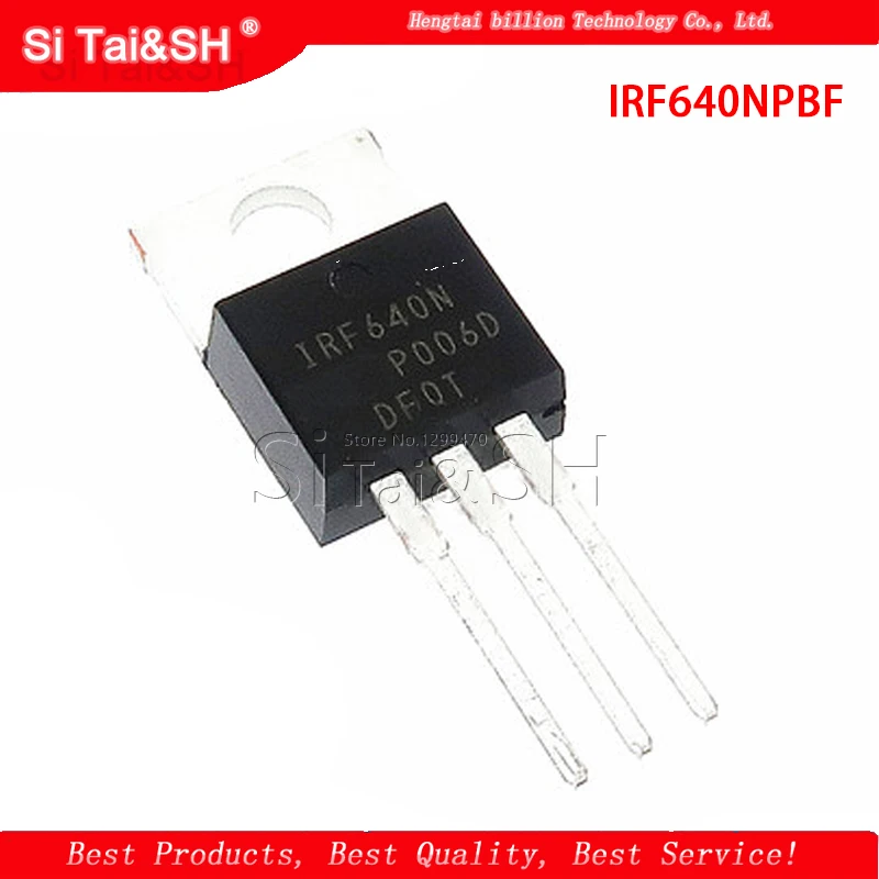 10 шт. IRF640NPBF TO220 IRF640N TO-220 IRF640 силовой MOSFET Новый и оригинальный | Электронные