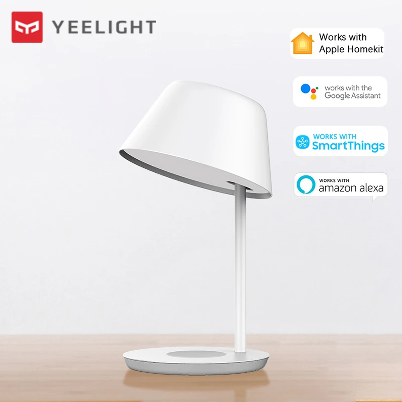 Agregar Celsius equilibrio Yeelight Lámpara de mesita de noche Staria Pro, luz de mesa inteligente LED  regulable, carga inalámbrica para teléfono inteligente, funciona con Apple  Homekit|Control remoto inteligente| - AliExpress