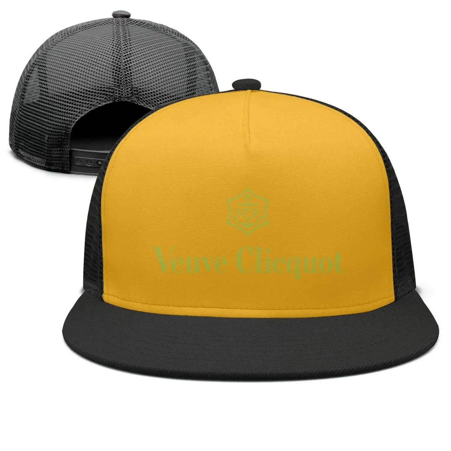 Плоская кепка TSDFCCotton MeshLow Profile Veuve-clickot-Logo Distressed Snapback Головные уборы для мужчин и женщин