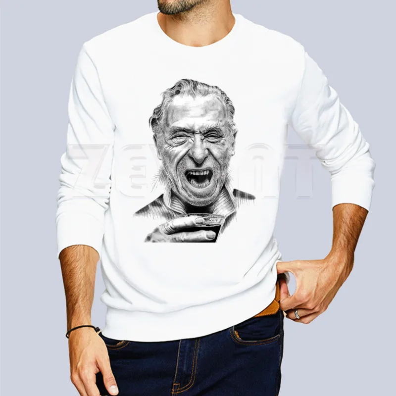 Charles Bukowski винтажная книга литературный поэт литература мужская толстовка с