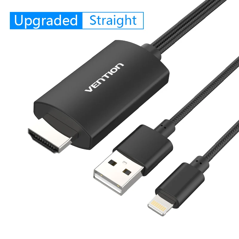Vention 8-контактный HDMI кабель для iPhone 6 7 8 X iPad смартфон iOS Телефон HDMI адаптер 1080P USB HDMI конвертер для ТВ HD tv - Цвет: CEM