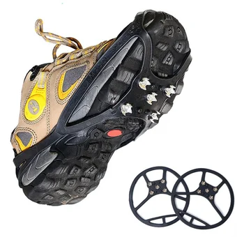 

5 Nails Ice Gripper spike for shoes Anti Slip Boot Grips walking Crampons Snow Gripper Ice Cleats Spikes Overshoes Crampons