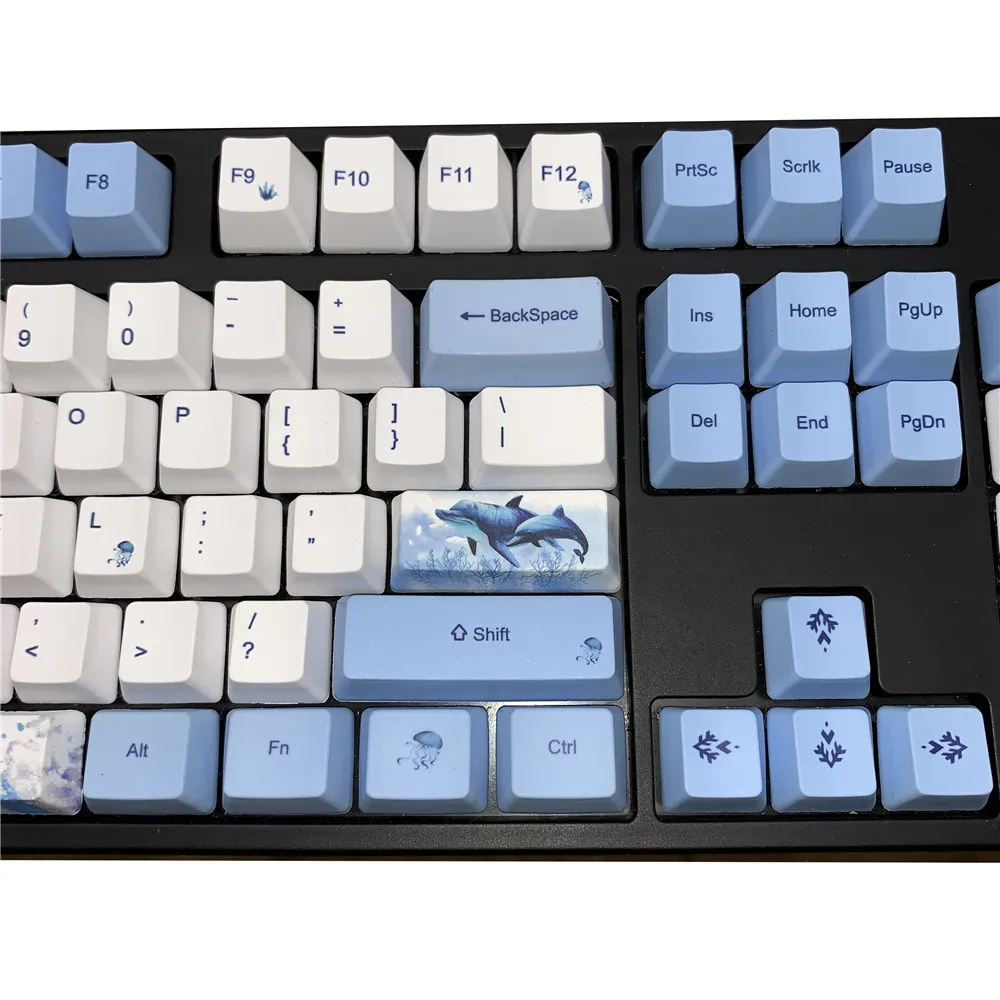 КИТ OEM PBT Keycaps полный набор механическая клавиатура Keycaps PBT краситель-сублимация Keycap GK61