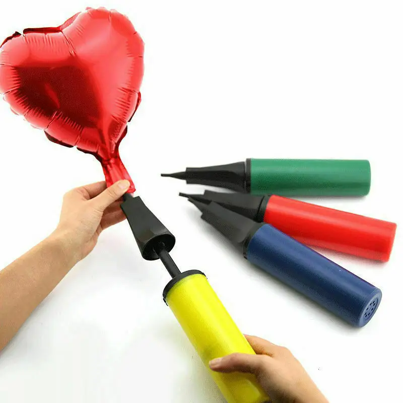 Portable Plastic Inflator Balloon Pump Hand Held Party Home Ballon Tool DIY 100 Points Sticky Dot Ballons Accessories | Дом и сад