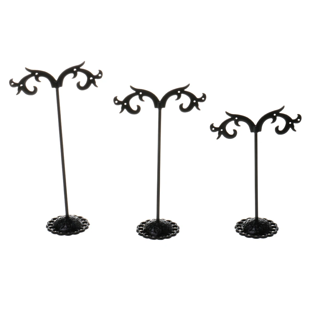

Set Of 3 Earrings Jewellery Shop Display Stand Holder Showcase Storage Box Case