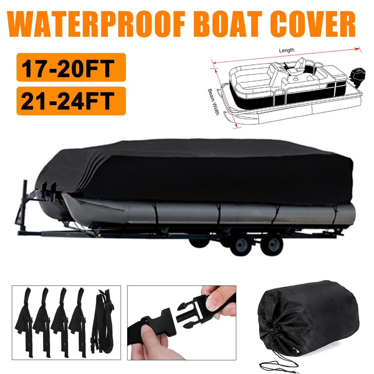Boat supplies Boat Cover Inflatable Boat Dinghy Cover Waterproof UV Sun  Dust Protection boat tarpaulin Boat