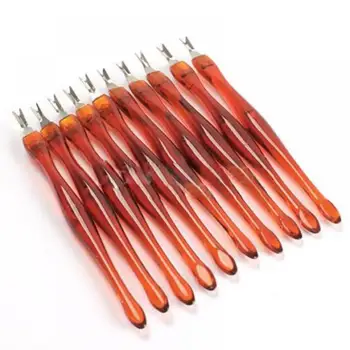 

10pcs Cuticle Trimmer Pusher Remover Manicure Pedicure Care Nail Beauty Tool