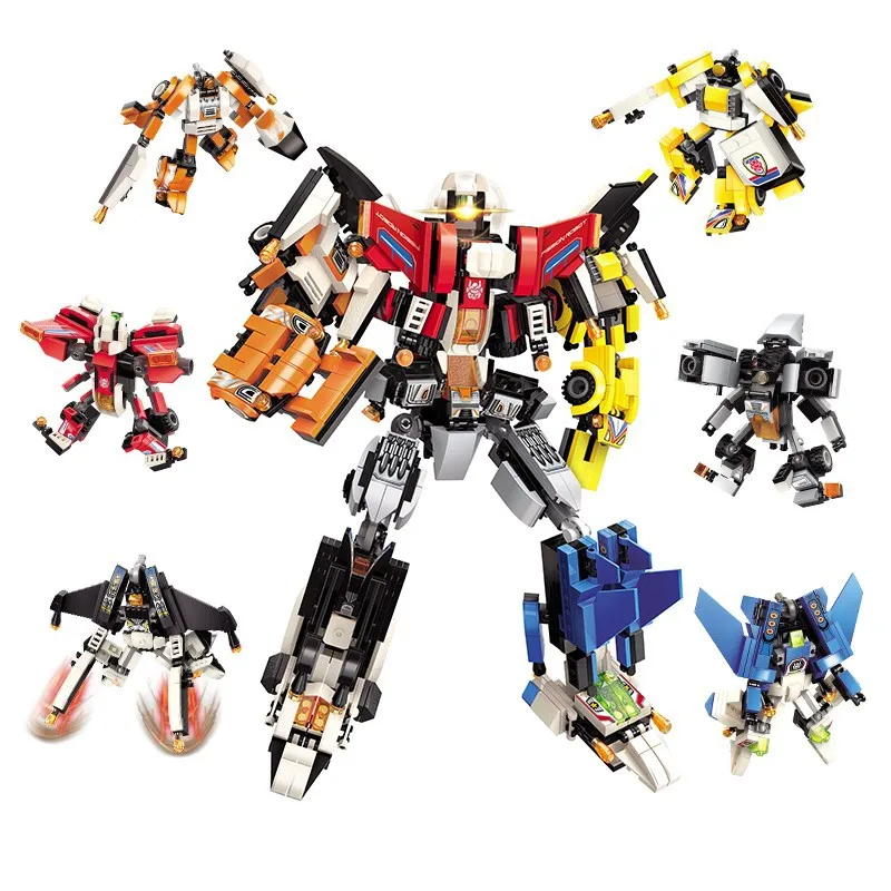 

Transformation anime Action Figure Movie Toy Boy Assembled Educational Cool Robot Model Kid Children Toy Building Block Gift X20