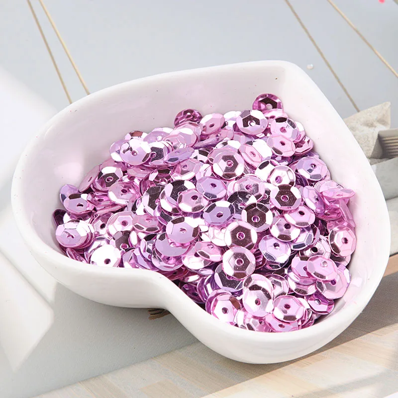 Size 4mm 5mm 6mm 8mm Cup Round PVC loose Sequins 10g/Pack For clothing Sewing Wedding Craft Women DIY Garment Accessories sequins for crafts,sequin embroidery accessories,sequin sewing accessories,sequins accessories
