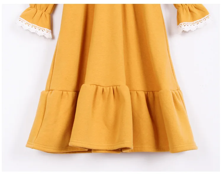Velvet Christmas Clothes Kids Dresses For Girl Big Girls Dresses Winter 2019 Mother And Daughter Clothing Teenage Girls Dress (8)